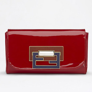 red fendi clutch