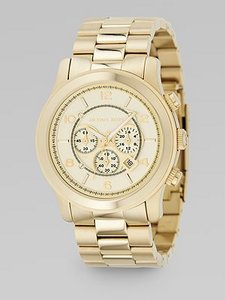 Michael Kors Oversized Chronograph Watch (Goldtone)
