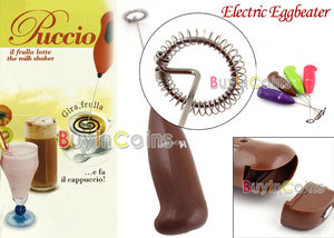 Electric Handle Coffee Milk Egg Beater Whisk Frother