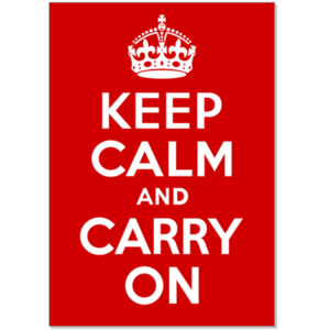 Постер Keep Calm and Carry On