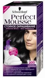 краска Perfect Mousse Schwarzkopf черная