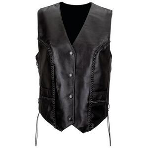 Diamond Plate™ Ladies’ LEATHER BRAIDED VEST