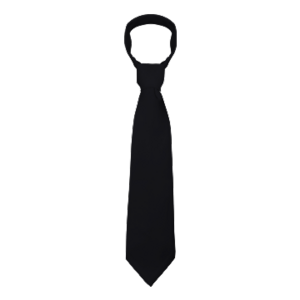 черный однотонный галстук