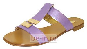 Шлёпанцы кожаные