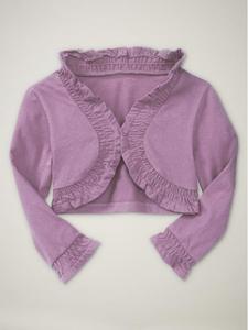 Ruffle trim shrug