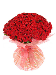 Огромный букет красных или розовых роз