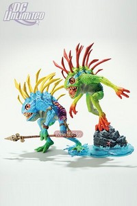 World of Warcraft WoW Series 4: Murloc 2-Pack: Fish-Eye & Gibbergill [Action Figure] by DC Unlimited