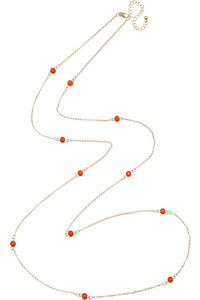 KENNETH JAY LANE Stone-embellished gold-tone necklace