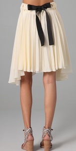 See by Chloe  Bow Back Pleat Skirt Style #:SEECL30004