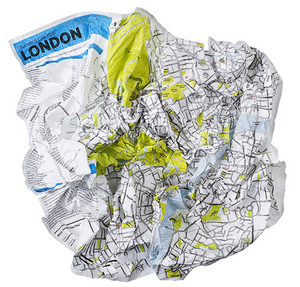 Crumpled City Map