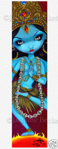 Kali Hindu Goddess gothic skull india art CANVAS PRINT