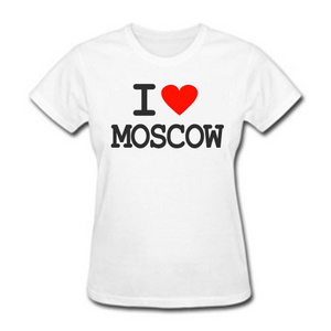футболка I love moscow