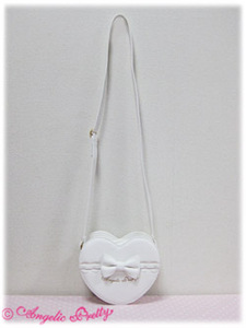 Heart Pochette(White/White)