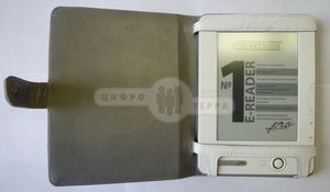 Чехол - обложка из натуральной кожи для PocketBook Pro 602/603 (белый)