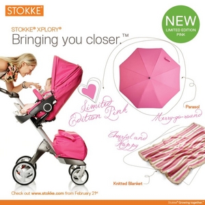 Коляска Stokke xplory 2 в 1 limited edition PINK