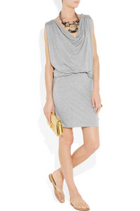 Haute Hippie Draped modal-jersey backless dress