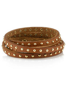 JESS LEATHER WRAP CUFF