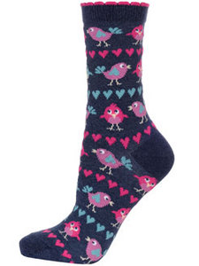 Dancing Love Birds Novelty Socks