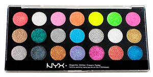 Большая палитра глиттеров NYX 21 цвет - Glitteraty Glitter cream Palette