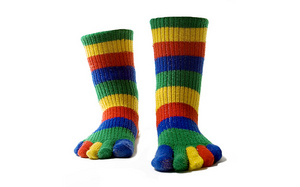 носки разноцветные с пальцами размер 36