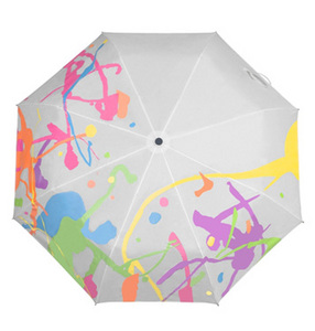 Зонт, делающийся цветным при намокании.