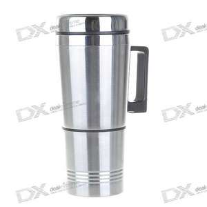 Electric Stainless Steel Car Kettle with Car Charger - 200ml (12V/60W)