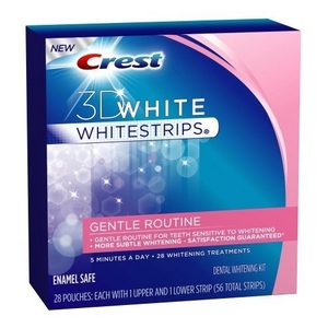 отбеливающие полоски Crest 3D White Whitestrips Gentle Routine