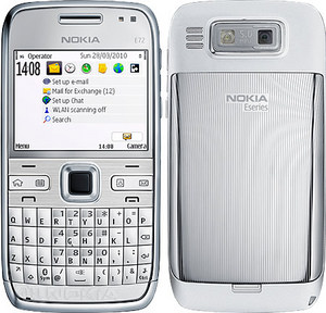 Nokia E72 Navi, Zirсon White