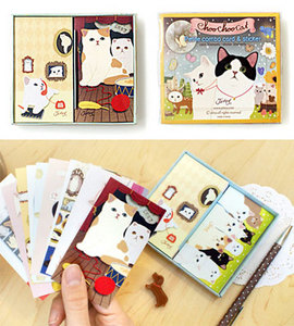 Набор наклеек и мини-открыток 'Choo choo' - Playing