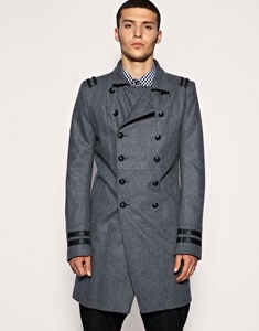 River Island Long Military Jacket