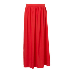 Bright Red Maxi Skirt