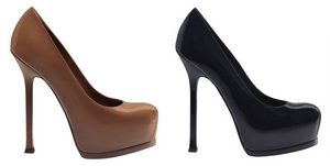 Туфли Yves Saint Laurent Tribtoo Black Pumps (телесный и чёрный