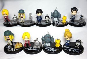 New 9PC Japanese Anime FULLMETAL ALCHEMIST 2 Figure Set