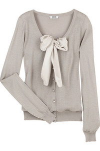 Moschino Cheap & Chic Neck tie cardigan