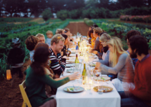 застолье с друзьями