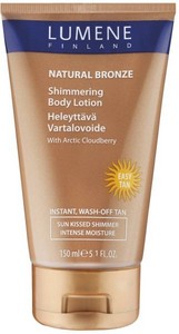 Lumene natural bronze shimmering body lotion