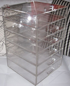 The Acrylic Clear Cube Cosmetic Makeup Organizer