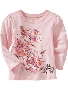 Graphic Long-Sleeved Tees for Baby