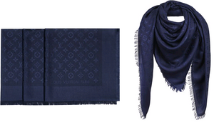 Louis Vuitton Monogram Shawl, Night Blue