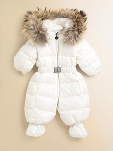 Moncler Infant's Fur-Trimmed Snowsuit