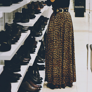 long leopard skirt