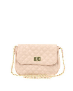 сумка ASOS Nude Quilted Lock Across Body Bag