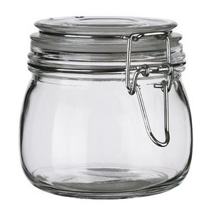 SLOM Jar with lid, clear glass