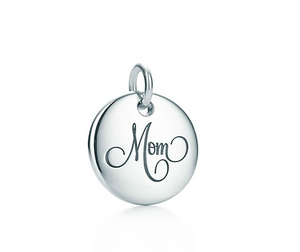 Tiffany Notes Mom disc charm