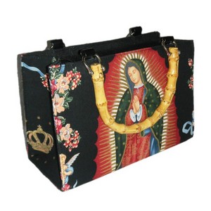 Our Lady of Guadalupe Bamboo Handbag