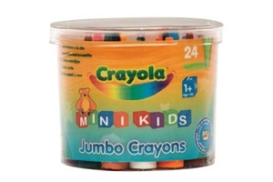 восковые мелки в бочонке crayola