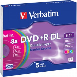 Диски Verbatim DVD+R DL