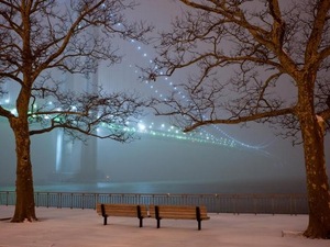 посидеть вот так на лавочке с видом на Босфорский мост