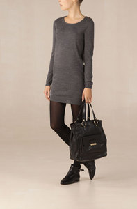 GREY WOOL DRESS