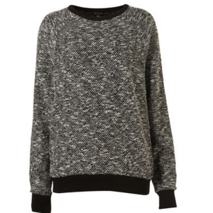 top shop raglan slubby sweat